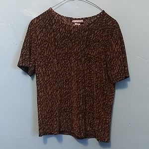 Unique Sparkly Scale Brown Top